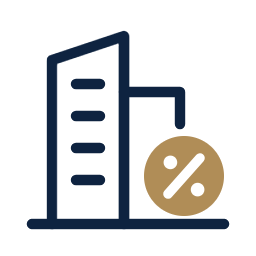 Corporate tax returns icon